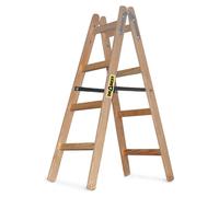 Drabest | Échelle en bois 4 marches 150 kg - Stable et pratique - Idéale pour la maison et le bureau