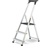 Drabest | échelle pliante - 3 marches, charge max. 150kg - échelle en aluminium, escabeau, pieds antidérapants, échelle