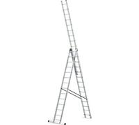 Drabest | Ladder - échelle 3x14 marches, échelle pliante - capacité de charge 150 kg - échelle en aluminium, échelle d'escalier, pieds antidérapants
