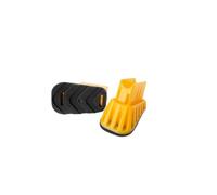 DRABEST - Pieds Antidérapants pour Échelles Domestiques - 33x20x50mm/40x20x50mm - 4 pièces - avec l'Ajout de Caoutchouc - Pieds Empêchant Le Glissement - Protegant Le Sol Contre Rayures - Noir/Jaune