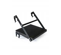 Drabest | Plateforme de travail universelle en acier pour échelles industrielles, galvanisée & peinte par poudrage, plateforme de travail antidérapante 26,5×25 cm, jusqu'à 150 kg