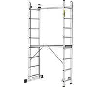 Drabest, ponteggio in alluminio, 2x8, ponteggio, ponteggio con scala, ponteggio scala 150kg, ponteggio in alluminio, piattaforma di lavoro, piattaform