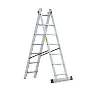 éCHELLE ALUMINIUM À 2 ÉLÉMENTS 300 CM 7+7 ÉCHELONS - BR-00-3207