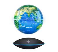 Dracarys Magnétique Lévitation Flottant Globe Tournant avec des lumières LED Carte du Monde - Anti-gravité Globe pour Cadeau éducatif - Accueil Bureau Bureau de la coration - 6 Pouces