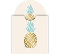 Draeger - Miroir Ananas - Miroir Rond de Poche à Emmener Partout - Idéal Cadeau Anniversaire, Toutes Occasions - Dimensions 8,5 cm x 8 cm