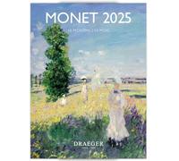 DRAEGER PARIS 1886 - Calendrier Mural Compact 14x18 cm - Monet - Sept 2024 à Déc 2025-7 Langues - 12 Photos Artistiques - Organisation Élégante & Fonctionnelle - Papier Haute Qualité - idée cadeau