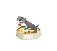 DRAEGER PARIS 1886 - Carte Pop-Up 3D Chiot Mignon en Relief - Carte Décorative Personnalisable - Cadeau Original Amis, Enfant, Famille - Enveloppe Incluse - Papier Éco Responsable FSC®