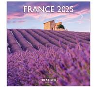 DRAEGER PARIS 1886 - Grand Calendrier Mural 2025 29x29cm - 7 Langues - Sept 2024-Déc 2025-12 Photos Thèmes Variés - Papier FSC Écologique - Notez Rendez-Vous & Anniversaires - Visibilité Optimale
