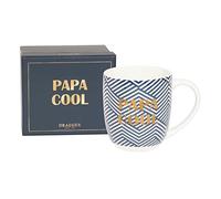 DRAEGER PARIS 1886 | Mug en Céramique Bleu Papa Cool | Cadeau Famille Fête des Pères Anniversaire Noël | Design Chic | 320 ml | Message à l’Or | Coffret Cadeau Élegant | Lavable Lave-vaisselle