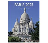 DRAEGER PARIS 1886 - Petit Calendrier Mural 14x18 cm 2025 - Septembre 2024 à Décembre 2025-12 Photos Thématiques - 7 Langues - Design Élegant - Papier Haute Qualité - Organisation & Décoration