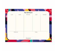 DRAEGER PARIS 1886 - Planificateur Semainier 2025 28x20 cm - Grand Format Multicolore Design Esthétique - Papier Épais FSC Écologique - Organisation Facile et Durable