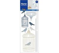 DRAEGER PARIS 1886 - Sticker Fenêtre Polypropylène Cages à Oiseaux 24x67 cm - Décoration Intérieure & Extérieure - Sans Colle - Pose Facile sur Fenêtre, Pare-Douche, Miroir - Sans Patates