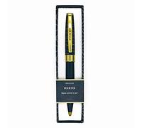 DRAEGER PARIS 1886 - Stylo Bille Rétractable "POUR TOI" - Bleu Nuit et Or - Cadeau Unique Personnalisé - Prise en Main Confortable - Symbolique Forte - Écrin Cadeau Élégant