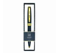 DRAEGER PARIS 1886 - Stylo Bille Rétractable "SUPER FRÈRE" - Design Élégant Bleu Nuit et Or - Cadeau Unique en Écrin Chic - Haute Qualité d'Écriture et Confort - Idée Cadeau Originale et Personnalisée