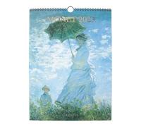 DRAEGER PARIS | Calendrier mural déco Monet 2023 à suspendre 29x39 cm | 12 mois | 7 langues | Calendrier bureau, cuisine, maison | Artiste peintre français | Encres végétales | Papier certifié FSC®