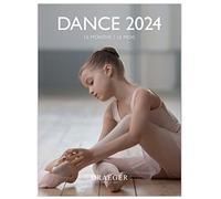DRAEGER PARIS | Petit calendrier mural Danse 2024 à suspendre 14x18cm |16 mois sept 23 à dec 24 | 7 langues | Calendrier bureau, cuisine, maison mensuel | Papier certifié FSC®| encres végétales