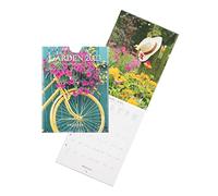 DRAEGER PARIS | Petit calendrier mural Jardins 2023 à suspendre 14x18cm |16 mois sept 22 à dec 23 | 7 langues | Calendrier bureau, cuisine, maison mensuel | Papier certifié FSC®