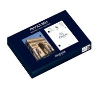 DRAEGER PARIS | Recharge éphéméride Agenda Yvon France | Janvier à décembre 2024| 7 langues | 365 jours 365 feuillets | Papier certifié FSC®, Imprimé avec des Encres végétales