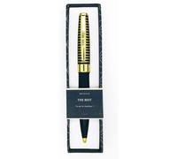 Draeger Paris The Best Retractable Ballpoint Pen, Midnight Blue And Gold, Gift Box