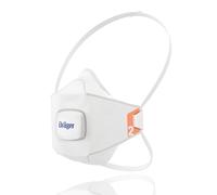 Dräger X-plore 1920 V 3 Masques de Protection respiratoires FFP2 avec valve, Masque anti-poussière jetable pour des travaux de construction, de bricolage, de peinture, Taille M/L