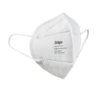 Dräger X-plore Air FFP2 NR - Taille universelle | FFP plissé plat avec boucles d'oreilles - Masque anti-poussière - Set de 10 ou 20 pièces - taille unique
