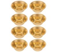 DRAFIDEEP Lot de 8 Bols Traditionnels en Cuivre de 2 Pouces, Bols Décoratifs Résistants à L'oxydation pour Autels Bouddhistes à Domicile et Voyages de Pèlerinage