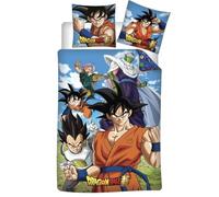 Parure de Lit - DRAGON BALL - Housse de couette 140x200 cm - Taie d’oreiller 65x65 cm - Coton - Oeko Tex