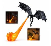 Dragon Books Nook Light, Imprimée 3D Lanterne Bibliothèque Volant Cracheur | Vintage Decoration Bibliotheque Fantastiques, Dragon Imprimé En 3D, Cadeau Pour Halloween, Noël, Fête à Thème Decor