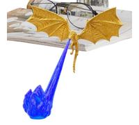 Dragon Bookshelf Nook Decor 3D Imprimé Bibliothèque Décoration | Dragon volant avec flamme rouge pour maison, salon, chambre à coucher, bibliothèque