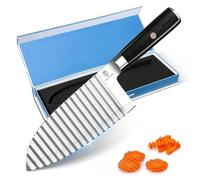 Dragon Cr oupe Légumes Ondulé Inox pour Fruit et Légumes Crinkle Cutter | Créez facilement des découpes ondulées pour pommes de terre et légumes. Idéal pour cuisiner des plats créatifs en famille.