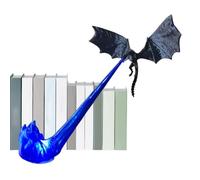 Dragon décoratif pour bibliothèque, figurine en résine décorative pour | Sculpture pour étagère d'accent pour la maison, le bureau, l'école, le dortoir, la chambre, le bureau, la salle de jeux