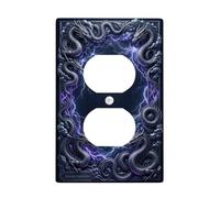 Dragon Duplex Plaque murale en plastique noir pour maison, salon, nouvel appartement