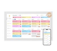 Dragon Touch Calendrier Numérique de 21,5"- 1920x1080 FHD Calendrier Mural Électronique, Planificateur Familial avec Mémoire de 32Go et Support Mural, Calendrier de Bureau Intelligent à Écran Tactile