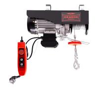Dragon Winch - Treuil à Câble Électrique 600kg 230V, Treuil-Palan Moteur en Cuivre 1200W avec télécommande à câble, palan électrique d'une capacité de charge de 300kg-600kg hauteur de levage 12m