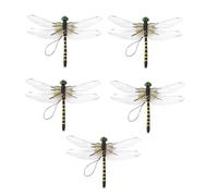 Dragonfly Decoration Clips, Faux Hanging Set, 3.74 inch PVC Garden Accent Clip, Durable Outdoor Visual, Nature Inspired Decorative Style, Backyard Lawn Camping Use