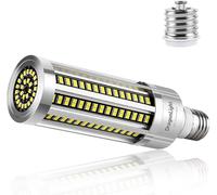 DragonLight 60W Superhell MAIS Light LED Light Fanbless (remplacé 500watt) - lampe LED E27 avec adaptateur E40-5000K blanc froid 7200 lumens dans le champ d'éclairage - Garage Workshop Street