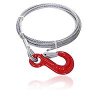 Drahtseile24 - Câble métallique en acier - Câble forestier, pour treuil - 5 mm - 10 mm - 2 m - 100 m - Diamètre : 6 mm - Charge utile : 400 kg - 5 m