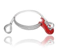 Drahtseile24 Corde forestière, avec cosses, corde arrière - Avec crochet coulissant - 10 mm - 16 mm - 0,5 m - 50 m - Diamètre : 16 mm - Charge utile : 2 000 kg - 1,5 m