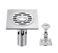 Drain de plancher d'insertion tuile carrée invisible en laiton | Drainage rapide d'insertion de tuile carrée en laiton invisible(2cm Deep Sealing)