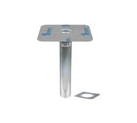 Draini droite Alsan 75 L 400 ALU Platine en voile moignon droite L.400 mm D 75 mm - SOPREMA - 00119626-E0180
