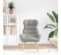 Drainlyn Fauteuil gris clair en tissu Sherpa 69 x 74 x 93 cm avec accoudoirs et dossier rembourrés, chaise relax lounge pour salon, chambre à coucher, bureau, ergonomique et confortable