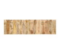 Drainlyn Tête de lit 180 cm en bois brut de manguier massif, tête de lit robuste avec dossier, montage mural pour chambre à coucher, peu encombrant, style industriel, confortable pour lire et