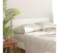 Drainlyn Tête de lit blanche en bois - 160 x 1,5 x 80 cm - Tête de lit stable pour chambre à coucher, autoportante ou montage mural, dossier élégant pour lit double et lit à sommier tapissier