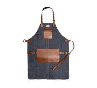 DRAKENSBERG Tablier de barbecue 'Bob' - Tablier de cuisine professionnel pour BBQ, gastro, bar, barista, hommes, fait main