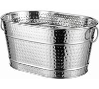 Drankbak "Grote Ijsemmer" - Seau à glace en métal - Idéal pour les événements festifs - Construction robuste - Capacité de 11 litres - Argenté