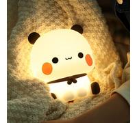 Dranng bu-bu du du Night Light Decor, Cute Panda Night Light, LED Panda Squishy, Novelty Animal Touch Nig ht Lamp | 3 Modes Dimmable Pour Déco Salon Table De Chevet Chambre en fants