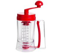 Dranng Distributeur Pate A Crepe Et Entonnoir,Récipient De Pâte À Crêpes Pancake Batter Dispenser,Shaker Crepes Gaufres Pancakes,Distributeur Mélangeur De Crepes Manuel pour Cupcakes, Gaufres