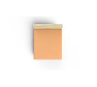 Drap ajusté de qualité supérieure - 100% Coton - 100 x 200 + 30 cm - Orange pâle - 117 g/m² - Doux, Respirant, Parfait pour Les Chambres à Coucher douillettes