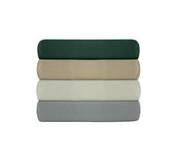 Drap ajusté Simple en Coton renforcé de qualité supérieure (90 x 200 + 30 cm), 100% Coton, 155 Fils, Beige | Lavable en Machine à 30 °C | Doux et Durable pour Le Confort