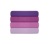 Drap ajusté Simple en Coton renforcé de qualité supérieure (90 x 200 + 30 cm), 100% Coton, 155 Fils, Violet | Lavable en Machine à 30 °C | Doux et Durable pour Le Confort